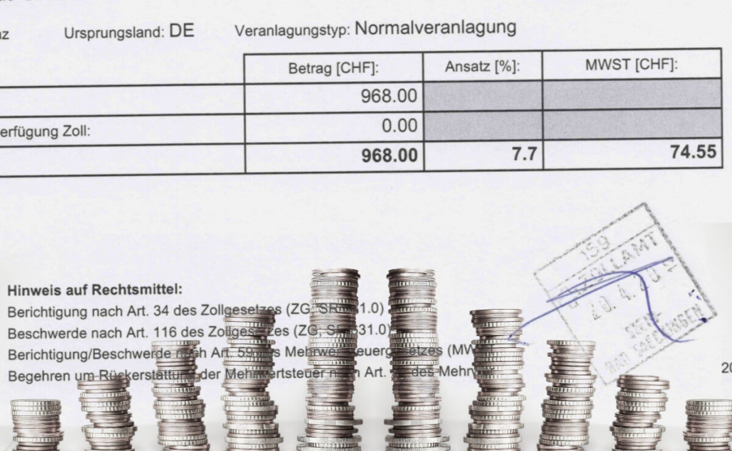 Titelbild Beispiele Verzollung Mehrwertsteuer Und Zoll Der Schweiz ...